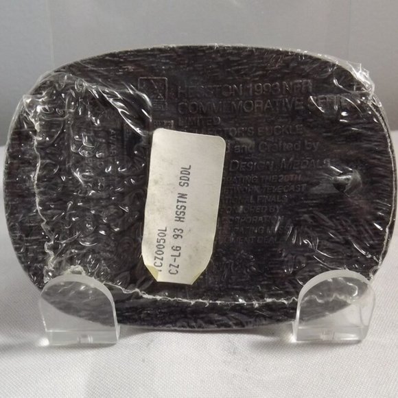 Limited Edition NOS National Finals Rodeo 1993 Hesston Belt Buckle - Picture 4 of 6